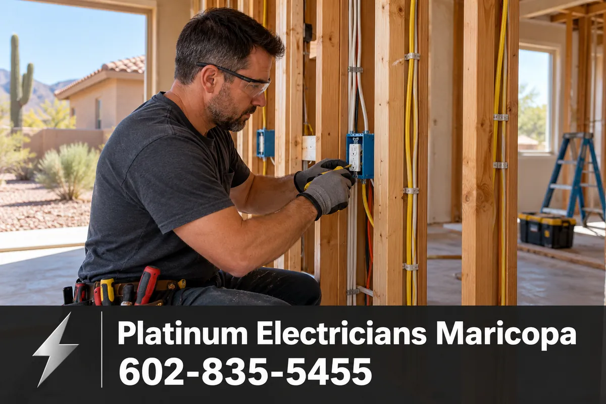 Open wall framing showing new electrical wiring during a remodel